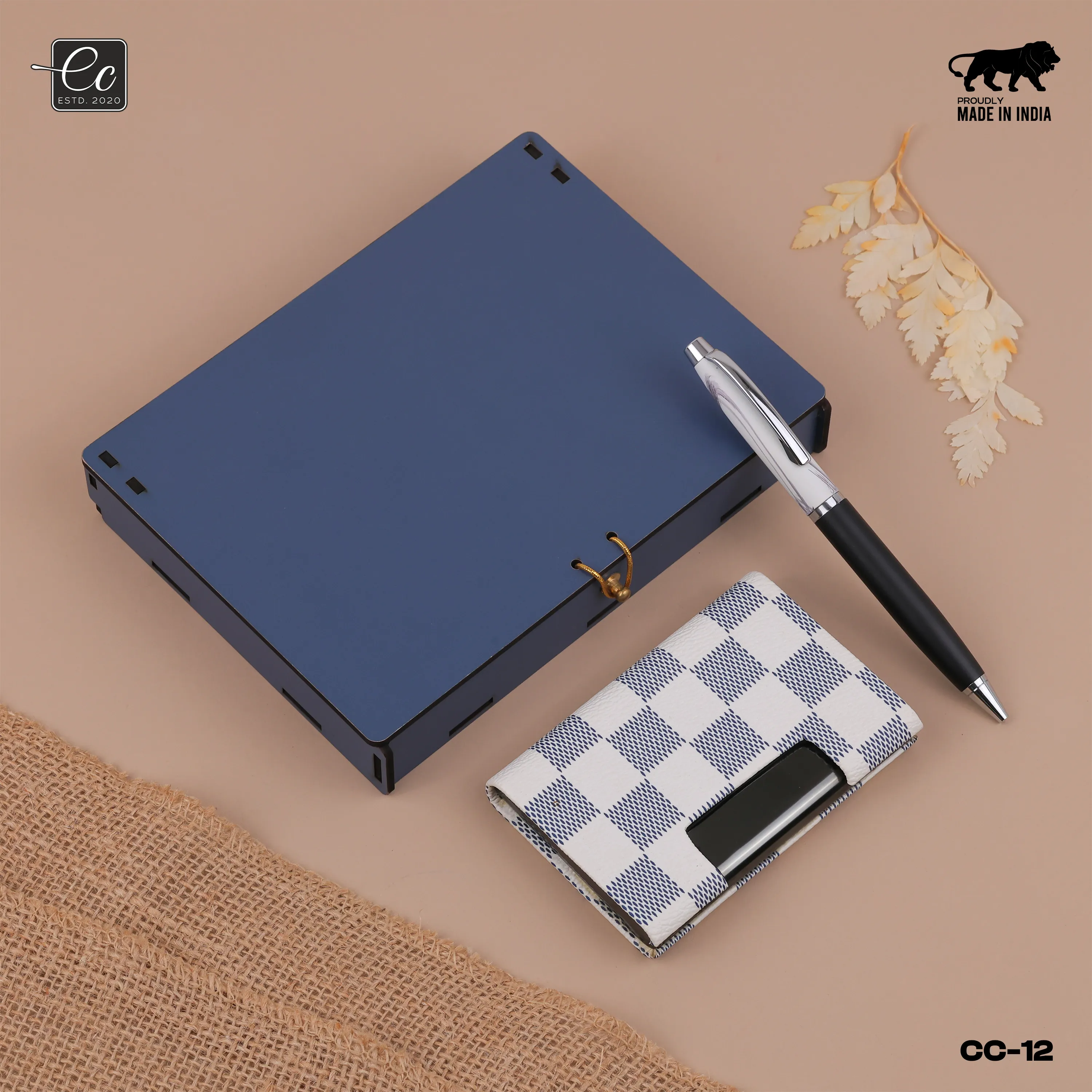 Personalized Metal Pen & Cardholder Gift Set with Name Engraved